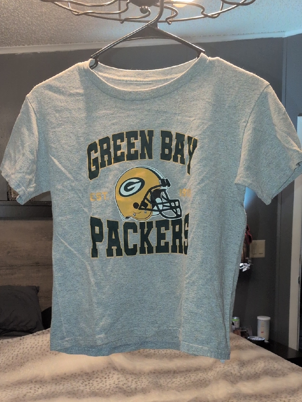 Kids Gray T-Shirt NFL S Green Bay Packers